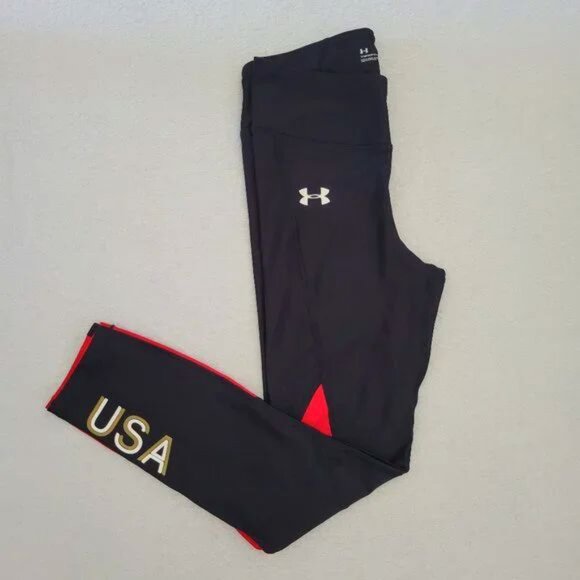 Under Armour Womens USA Americana Hi-Rise Compression Leggings 1355604 Sz S NWT - Picture 5 of 7
